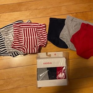 Hanna Andersson unders  toddler training pants 9 pairs Organic cotton size XS